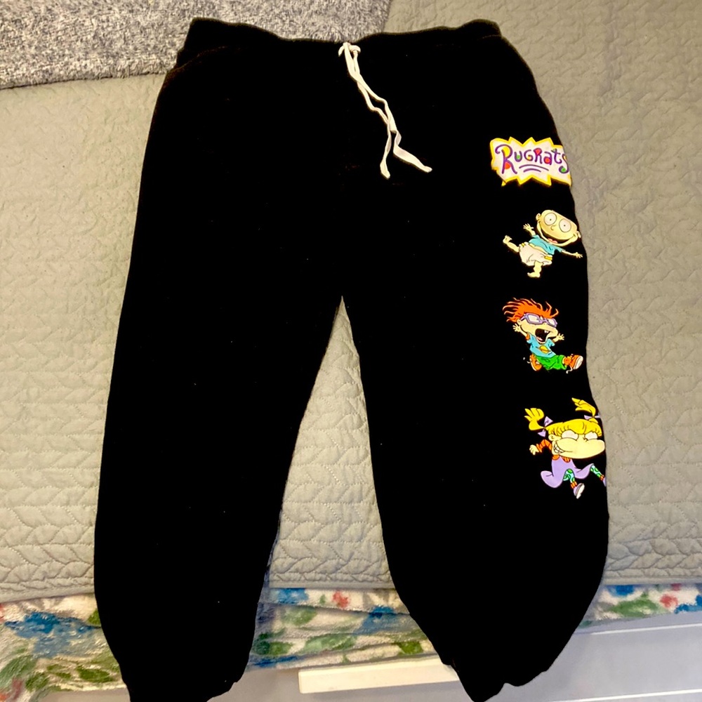 Black joggers the brand it Nickelodeon